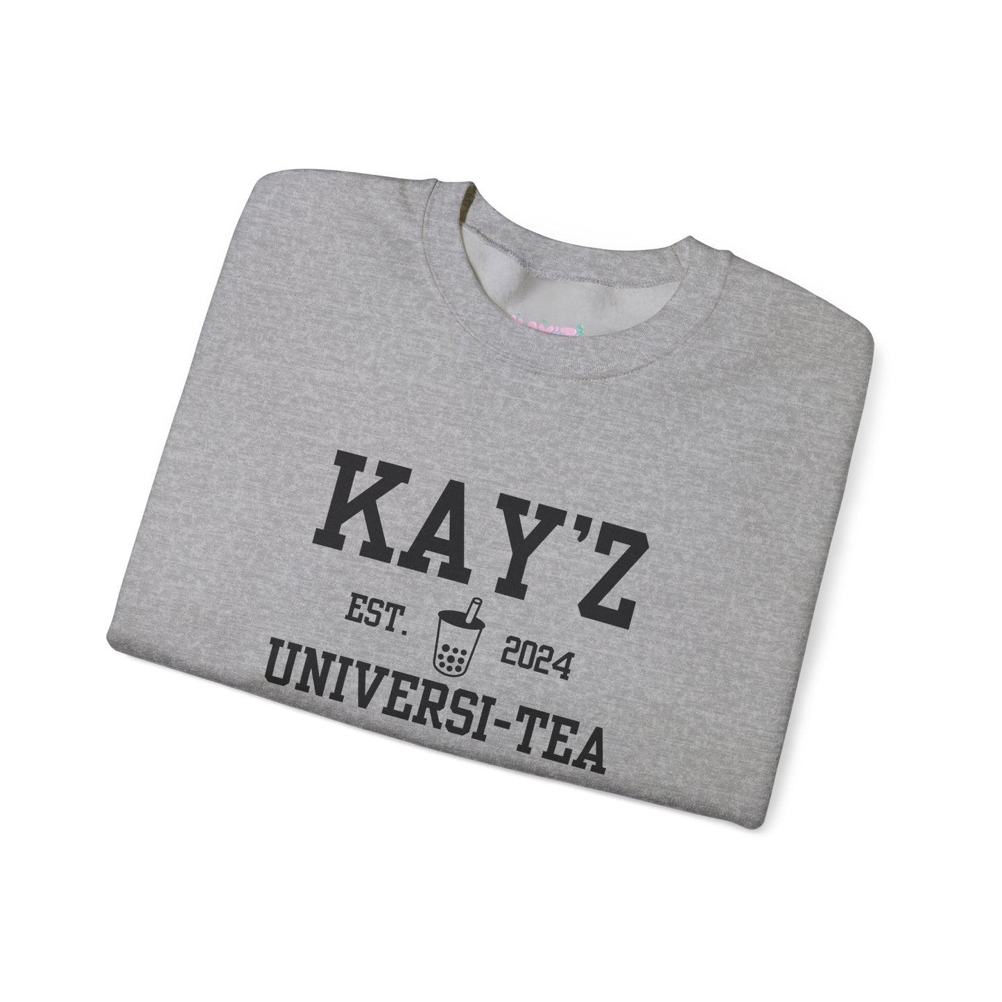 Kay'Z Universi-tea Crewneck Sweatshirt (Black Lettering)