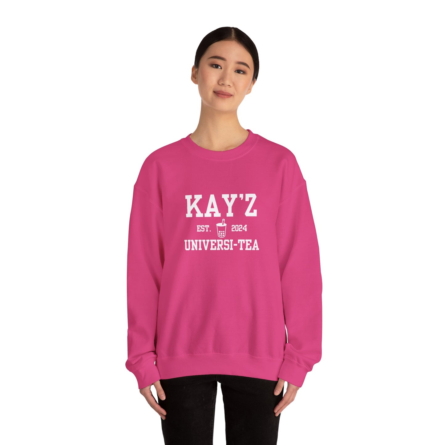 Kay'Z Universi-tea Crewneck Sweatshirt (White Lettering)