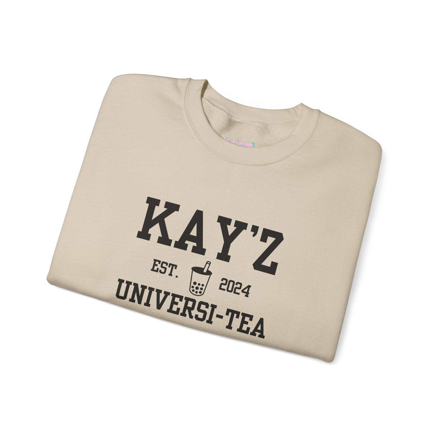 Kay'Z Universi-tea Crewneck Sweatshirt (Black Lettering)