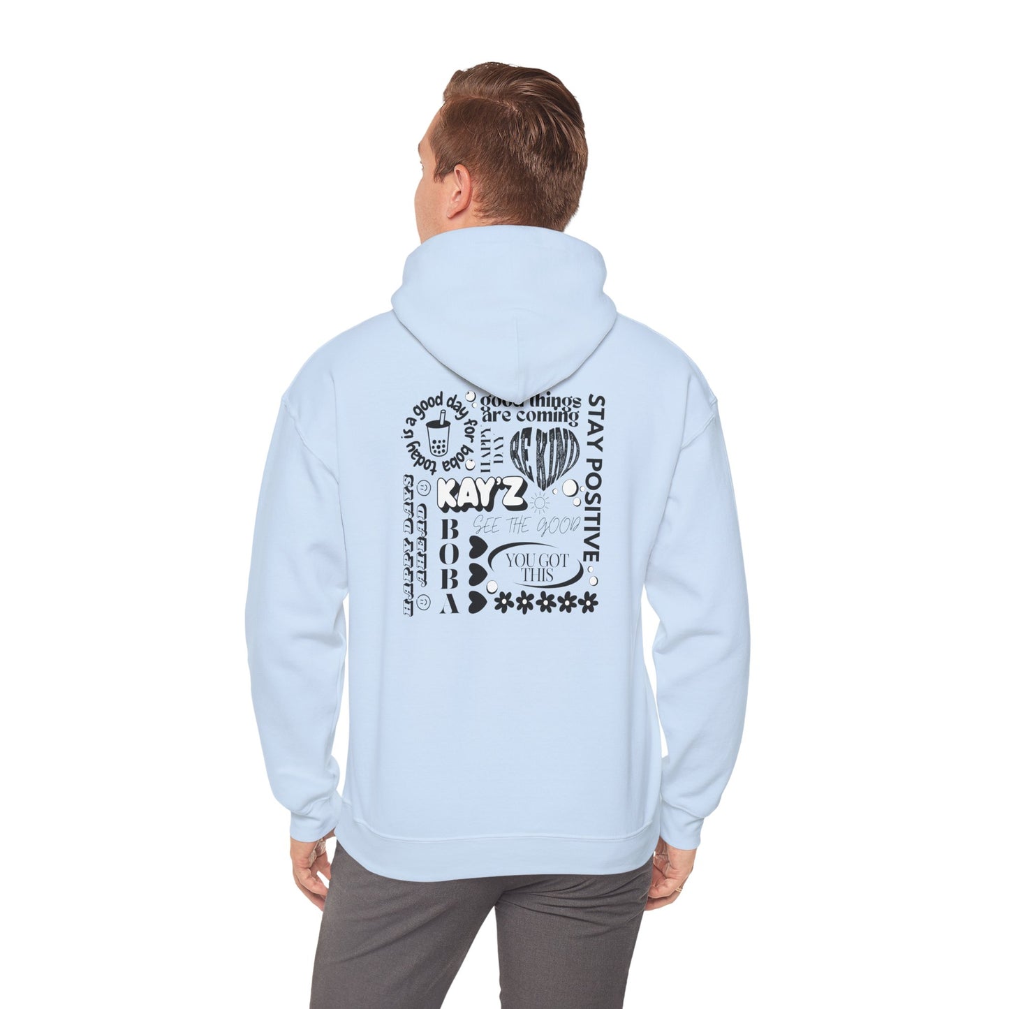 Black & White Kay'Z Inspirational Unisex Hoodie