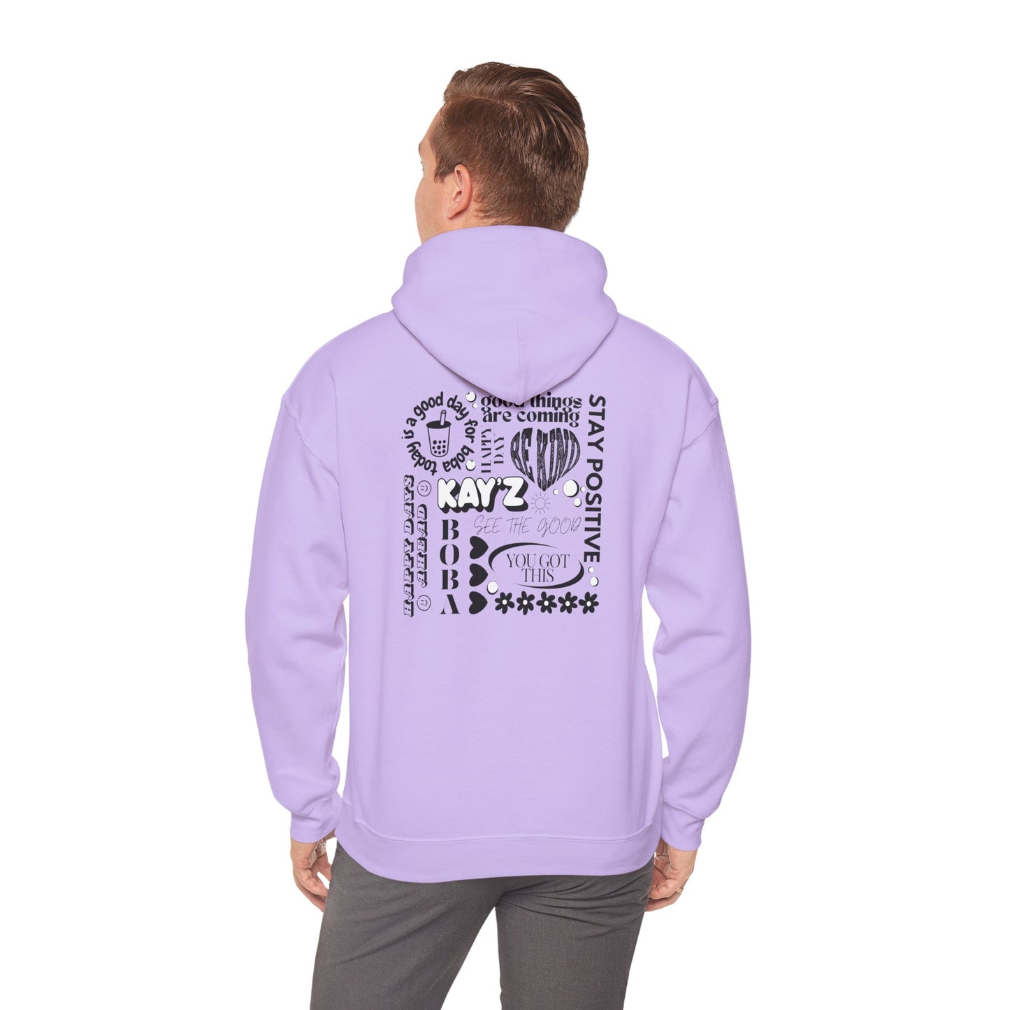Black & White Kay'Z Inspirational Unisex Hoodie