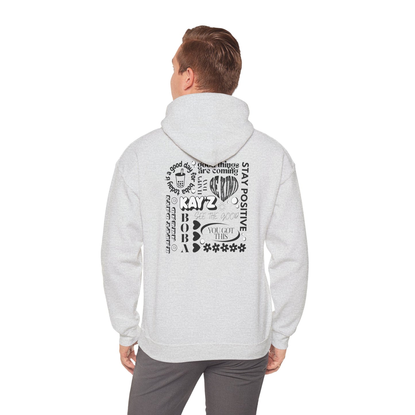 Black & White Kay'Z Inspirational Unisex Hoodie