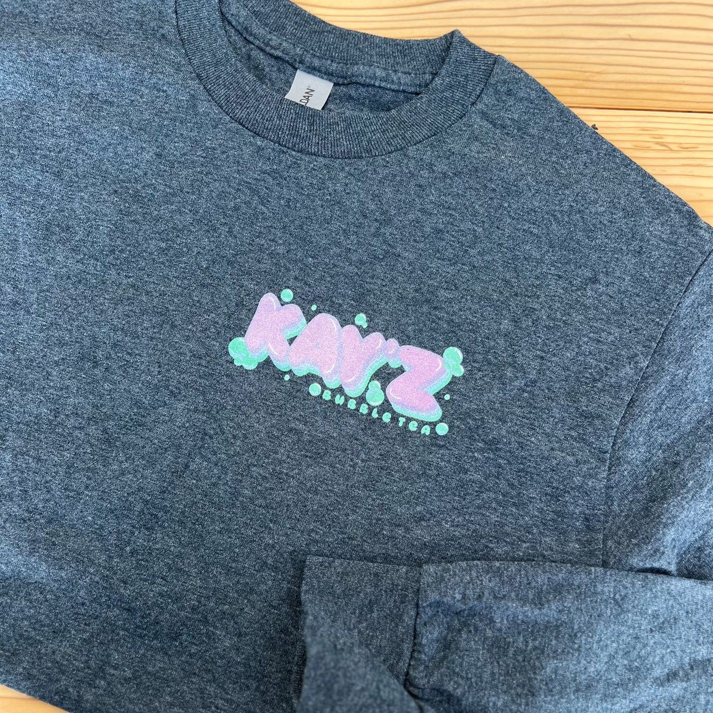 Kay'Z Inspirational Unisex Long Sleeve Tee (Blue Lettering)
