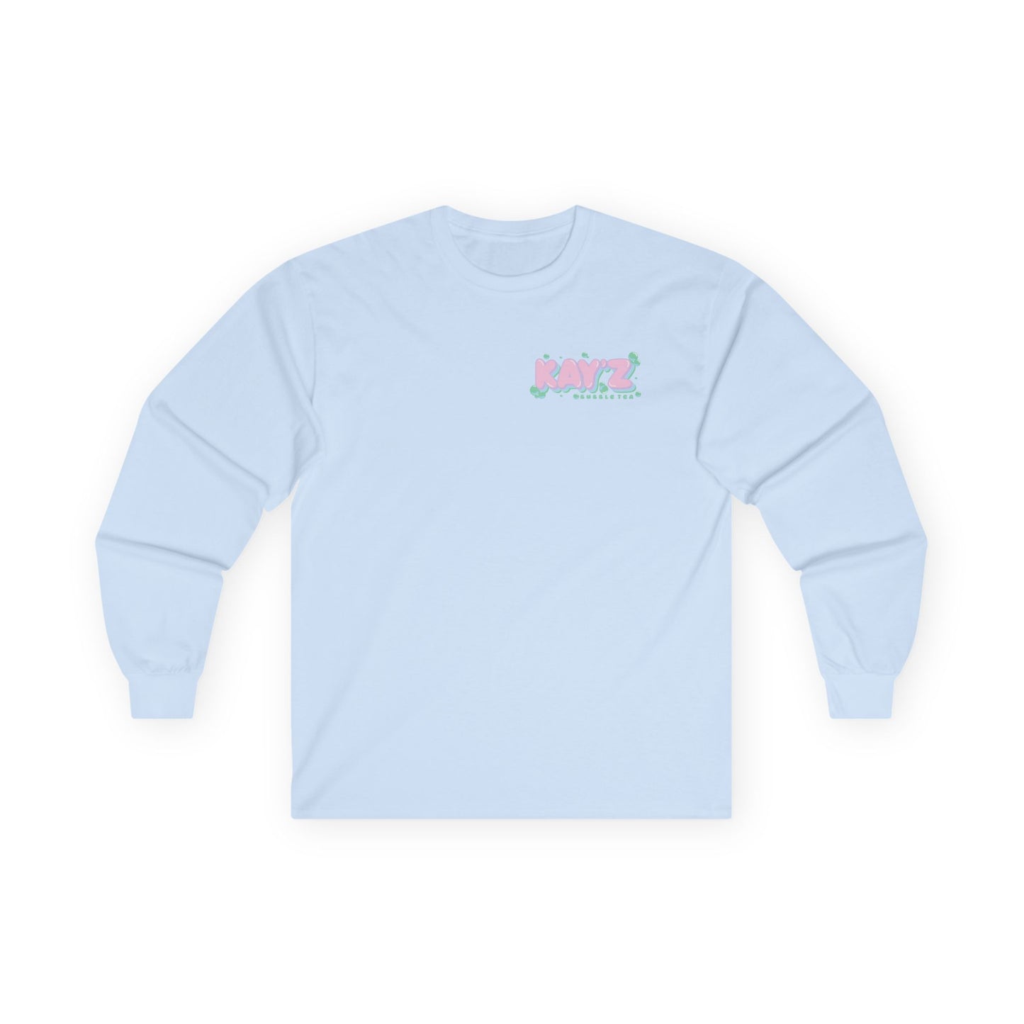 Kay'Z Inspirational Unisex Long Sleeve Tee (Blue Lettering)
