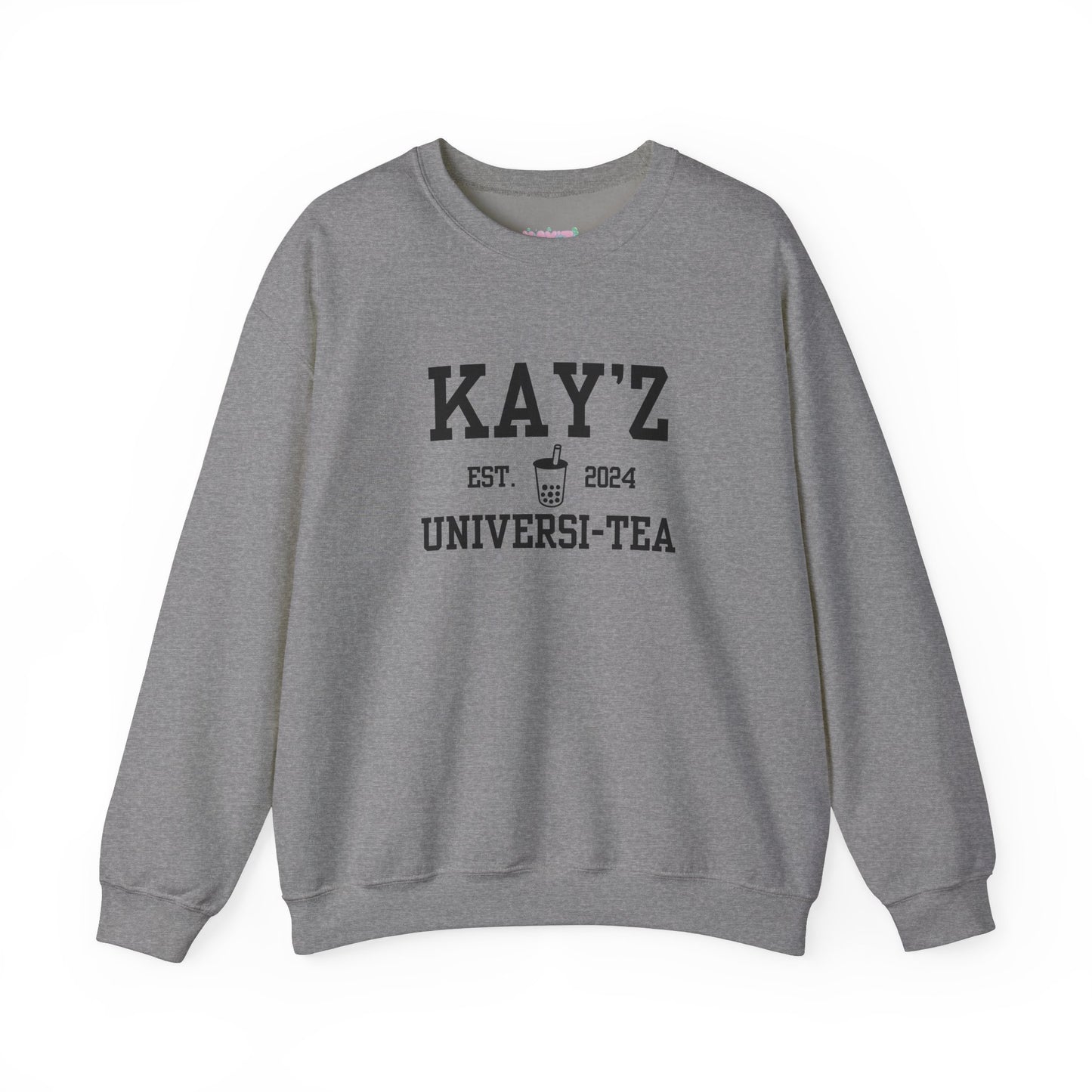 Kay'Z Universi-tea Crewneck Sweatshirt (Black Lettering)