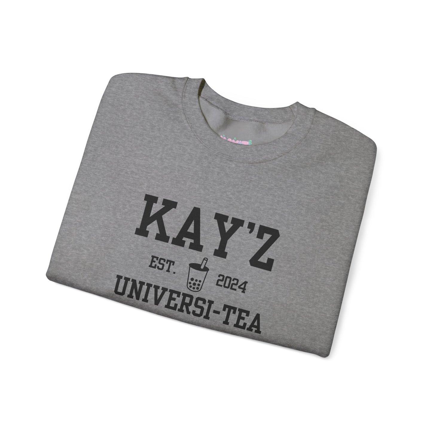 Kay'Z Universi-tea Crewneck Sweatshirt (Black Lettering)