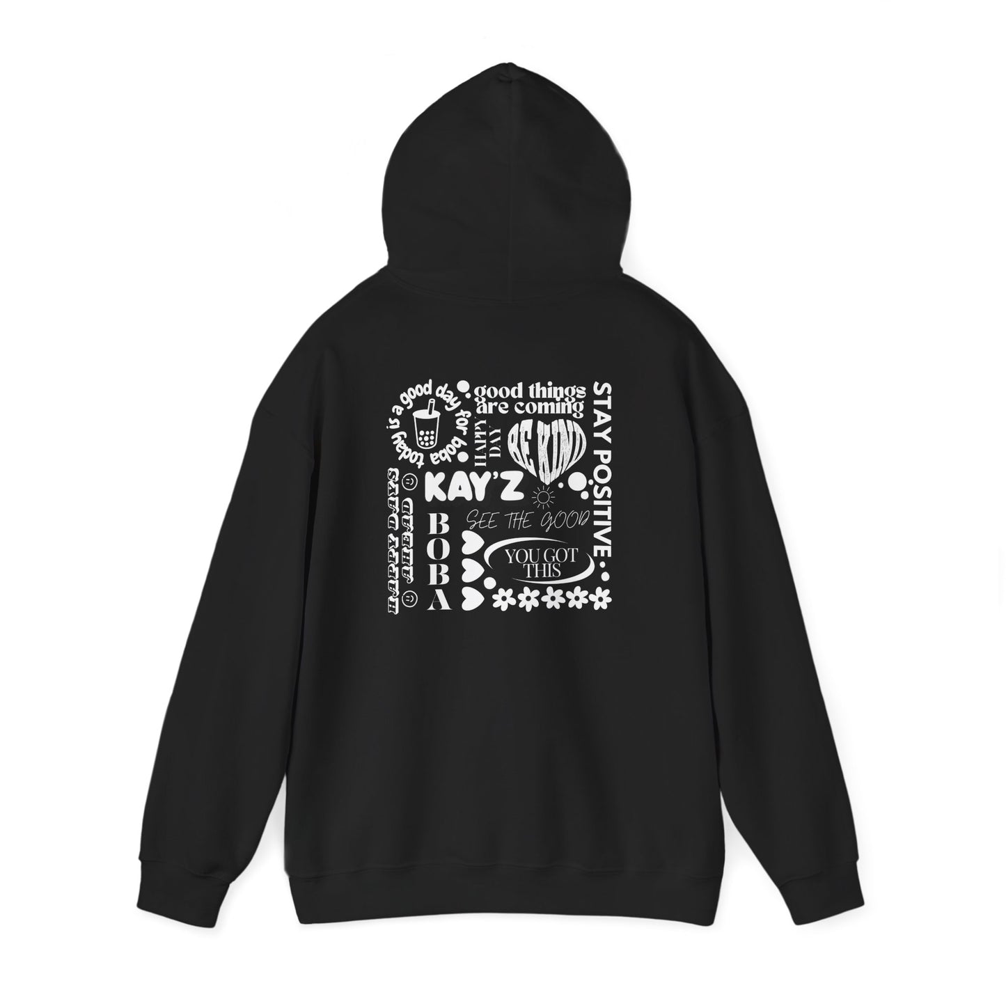 Black and White Kay'Z Inspirational Unisex Hoodie
