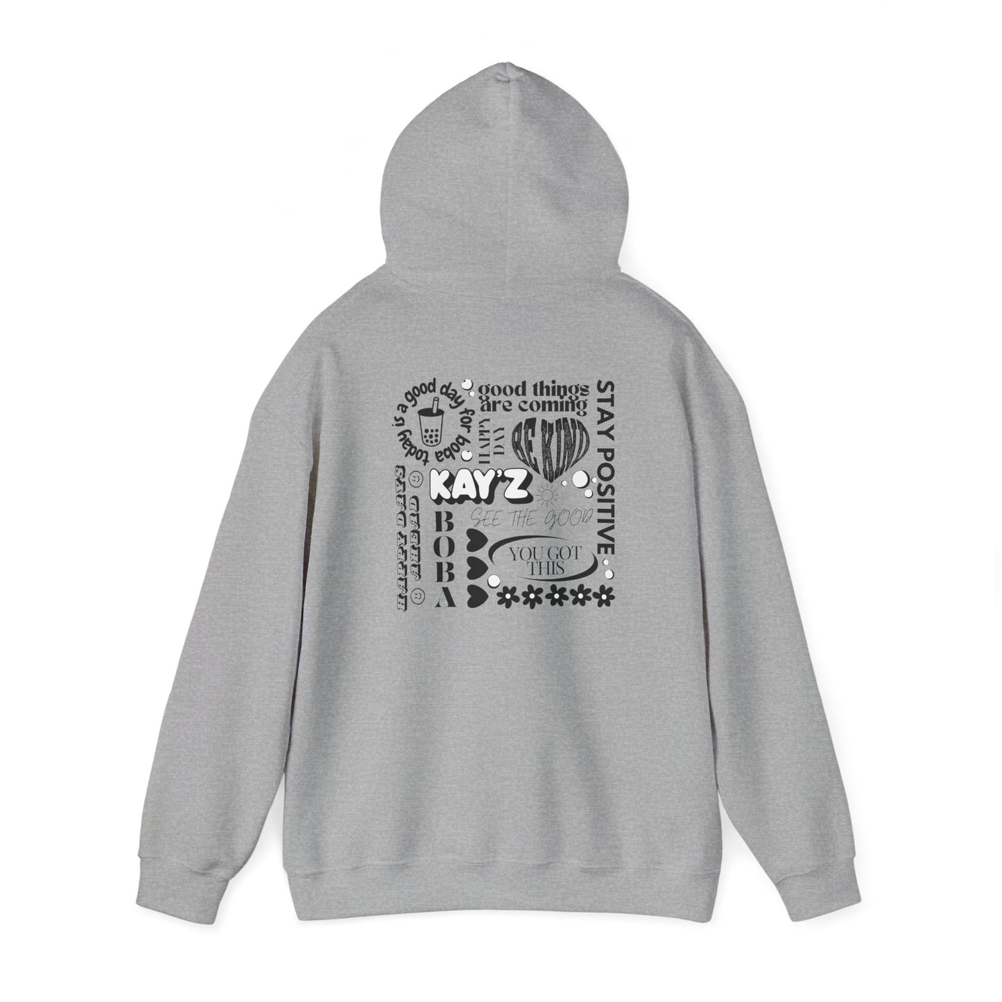Black & White Kay'Z Inspirational Unisex Hoodie