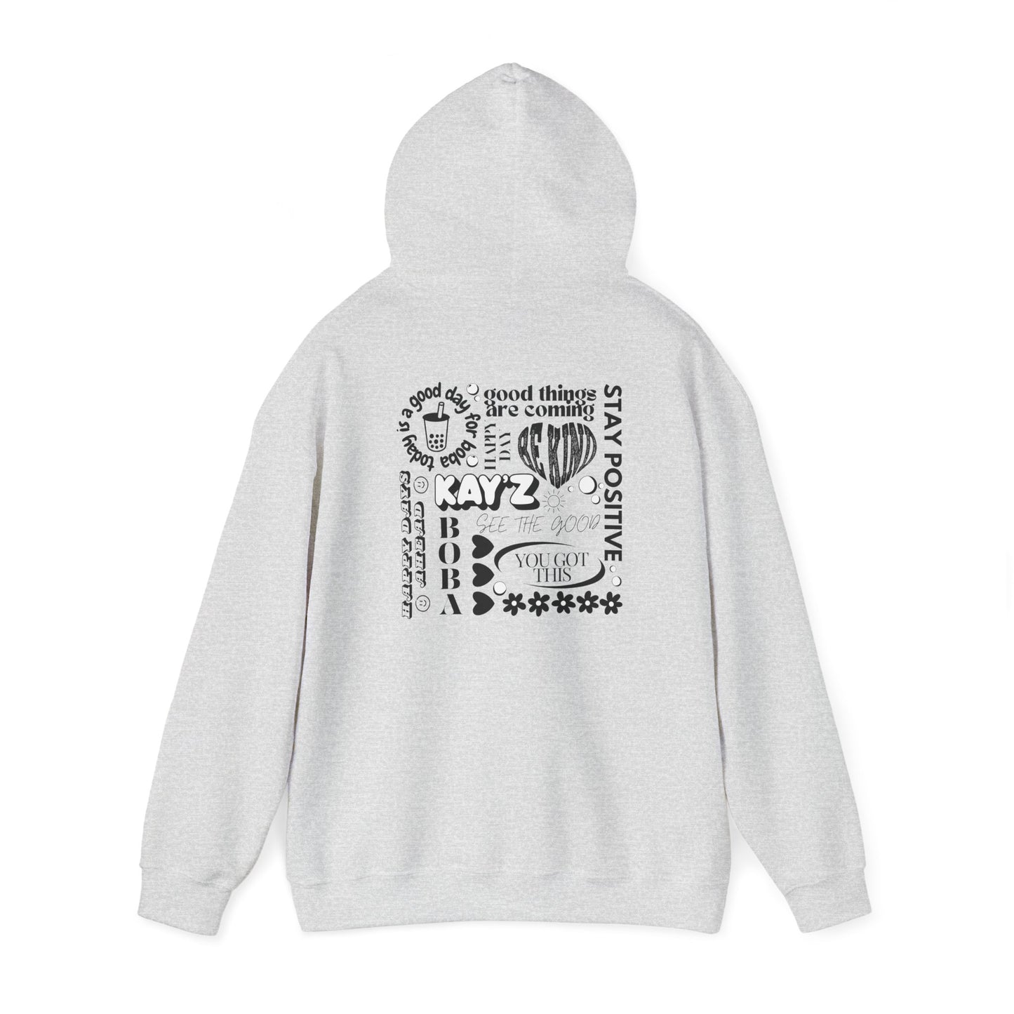 Black & White Kay'Z Inspirational Unisex Hoodie