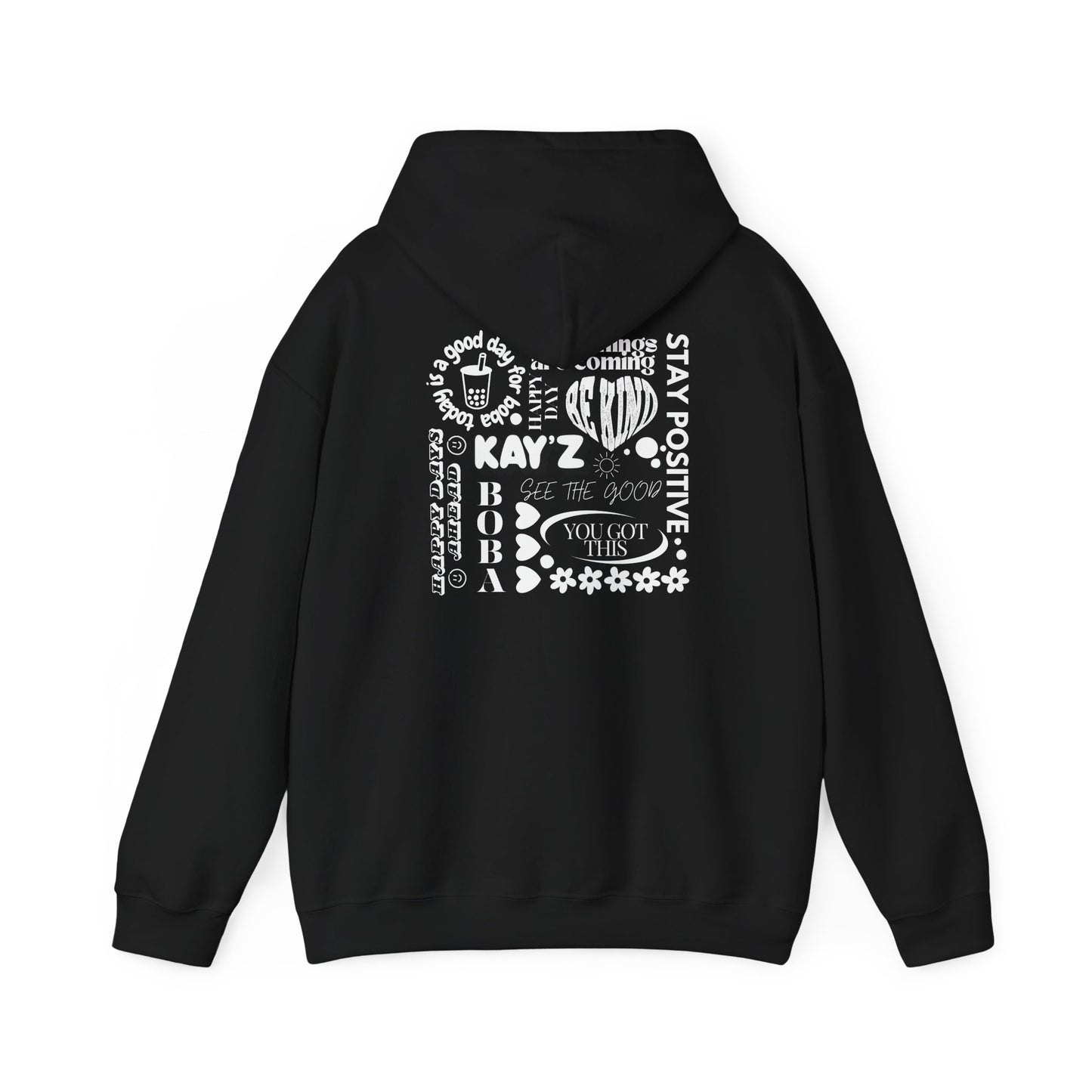 Black and White Kay'Z Inspirational Unisex Hoodie