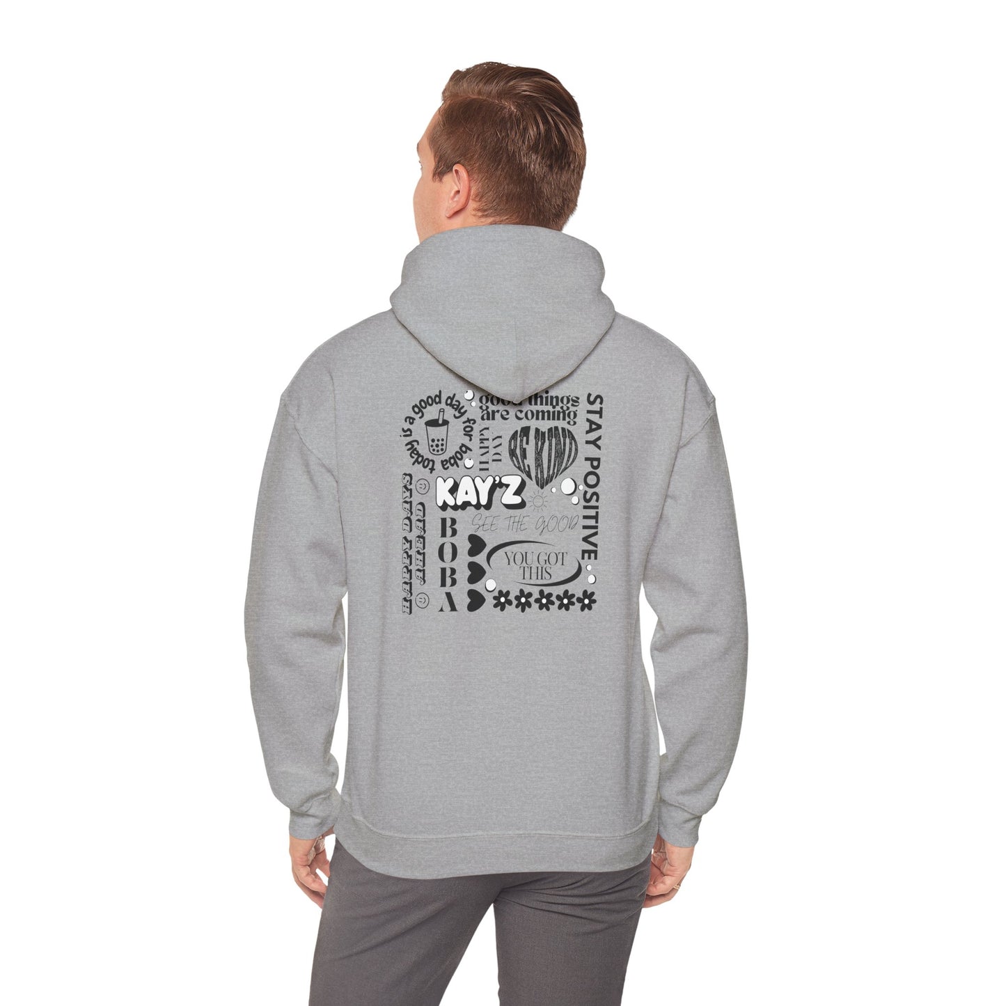 Black & White Kay'Z Inspirational Unisex Hoodie