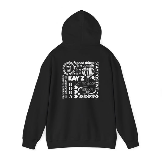 Black and White Kay'Z Inspirational Unisex Hoodie